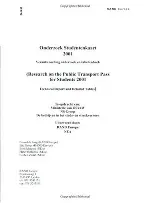 Onderzoek Studentkaart 2001 (Research on the Public Transport Pass for Students 2001): Verantwoording Onderzoek En Tabellenboek (Technical Report and Detailed Tables)